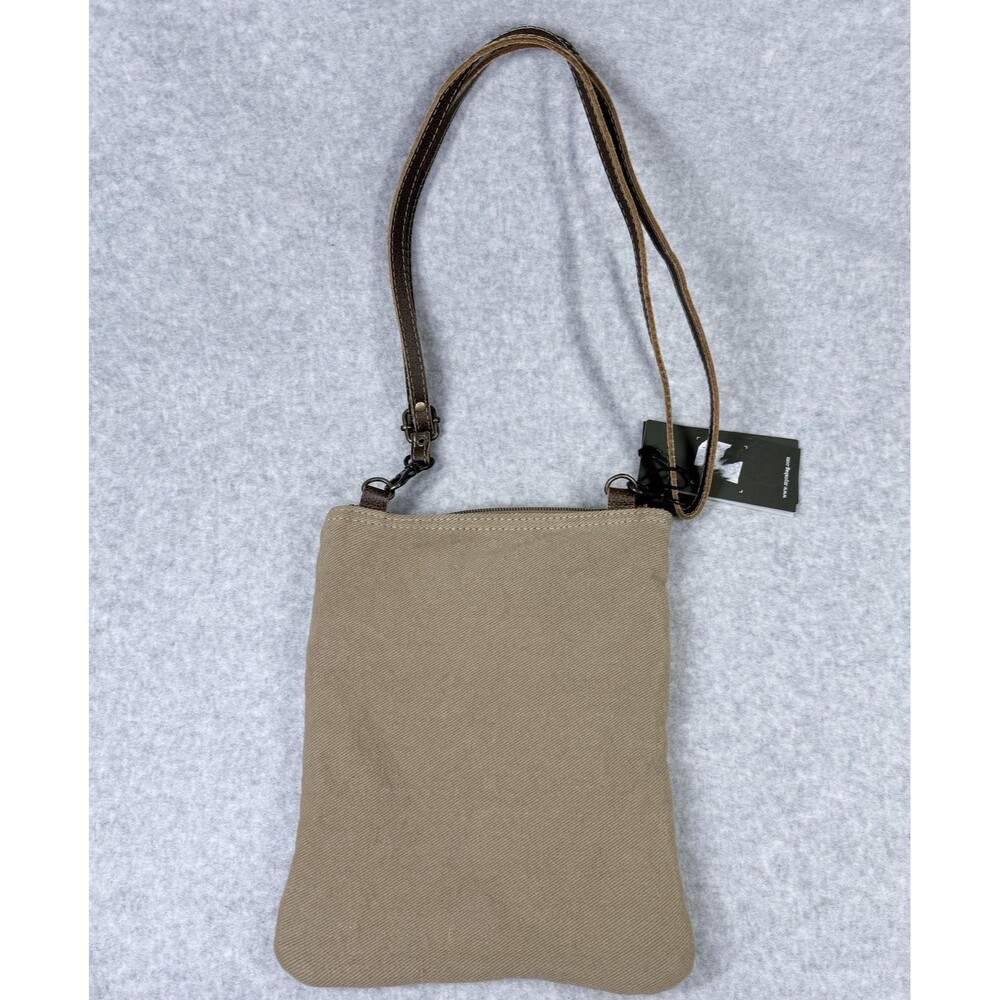 Myra Bag Crossbody Bag Women Small Multicolor NEW Woven Hair-on-Hide Rug Canvas - Picture 2 of 13